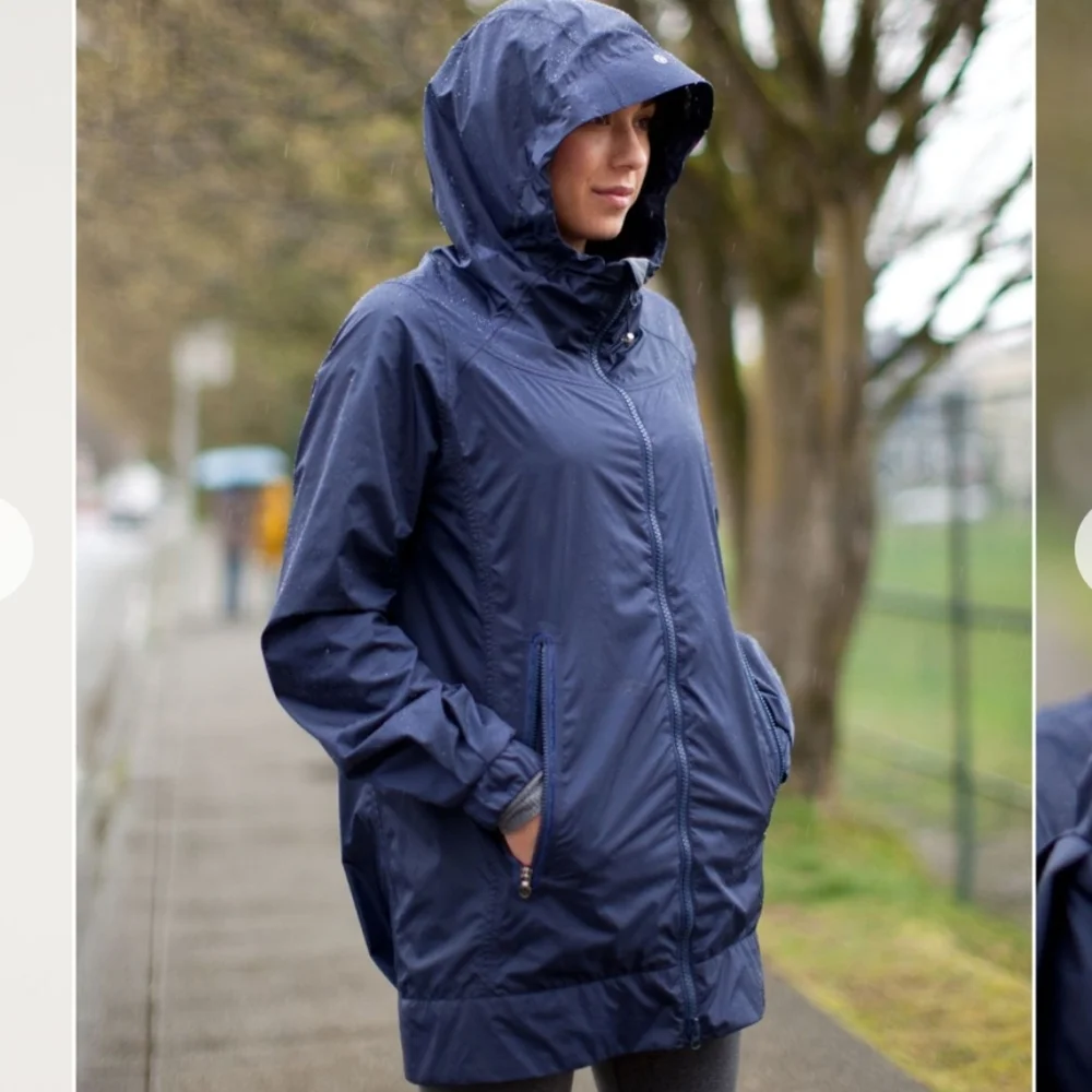 Lululemon No Rain No Gain Jacket Deep Indigo - Picture 3 of 15
